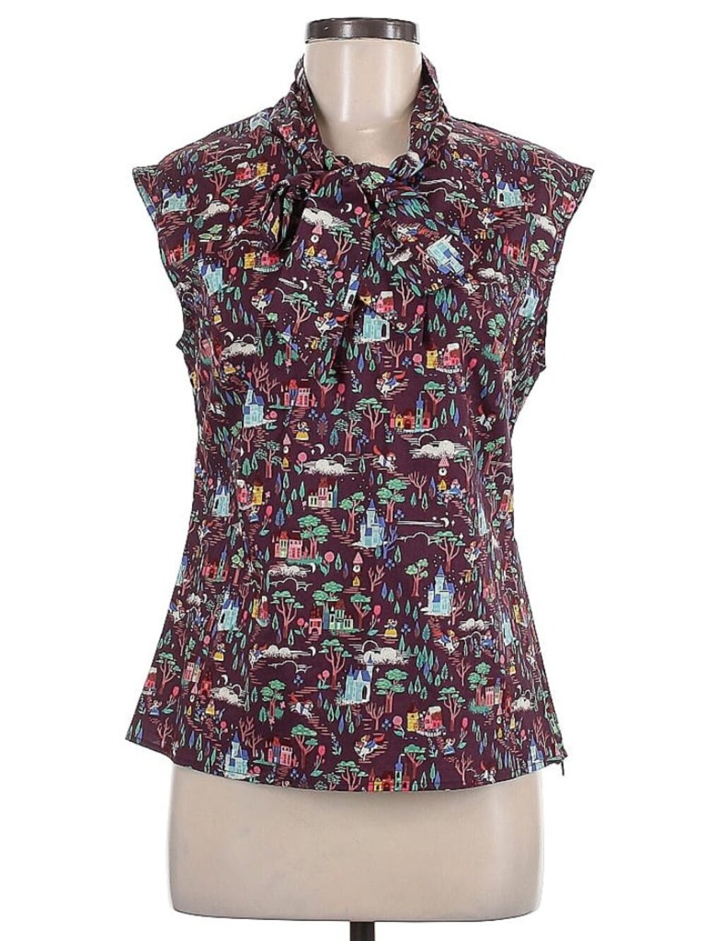 SOLD MODCLOTH Beauty and the Beast Shirt Blouse EUC RARE